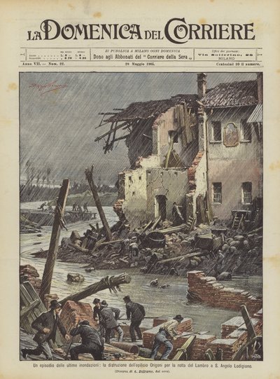 Un épisode des dernières inondations, la destruction de l