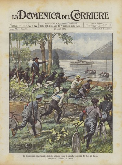 Une expérience cycliste-militaire intéressante le long de la rive bresciane du lac de Garde - Achille Beltrame