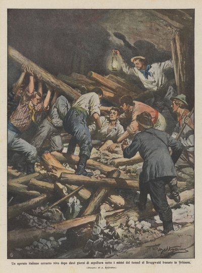 Un ouvrier italien extrait vivant après dix jours d