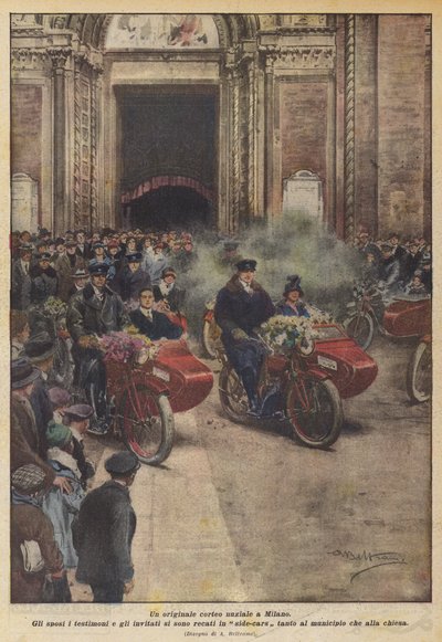 Un cortège nuptial original à Milan - Achille Beltrame