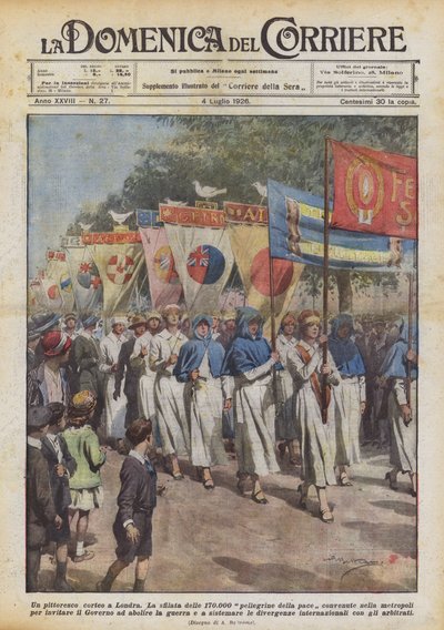 Un cortège pittoresque à Londres - Achille Beltrame
