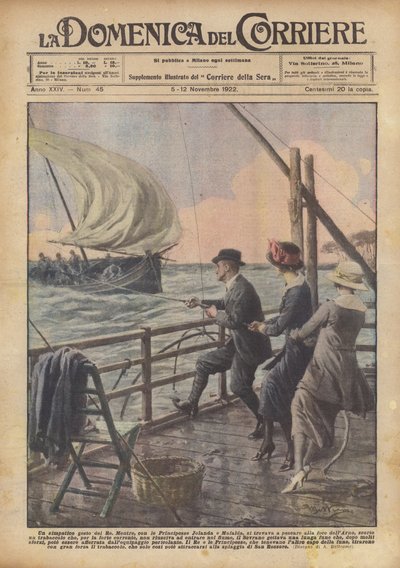 Un geste sympathique du roi - Achille Beltrame