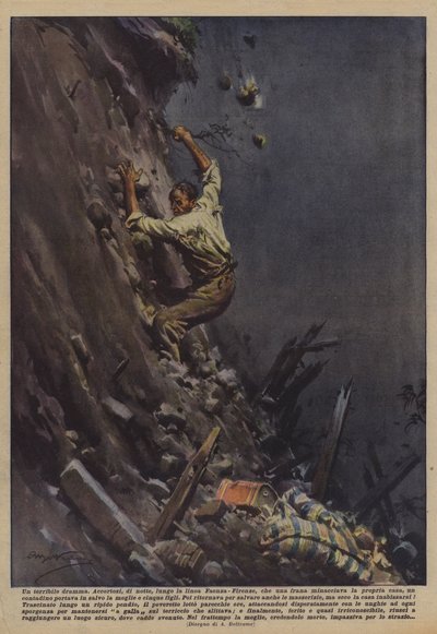 Un drame terrible - Achille Beltrame
