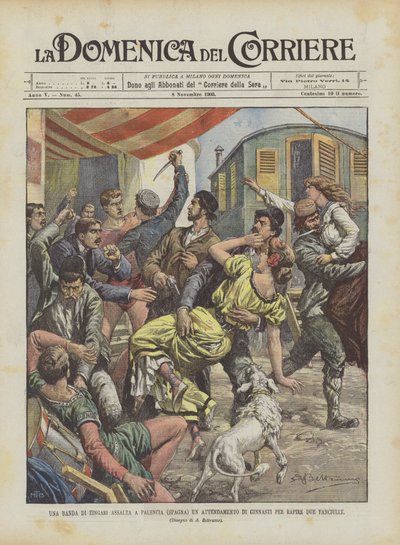 Une bande de gitans attaque à Palencia (Espagne) un campement de gymnastes pour enlever deux jeunes filles - Achille Beltrame