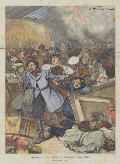 Une fête champêtre originale en Russie finie tragiquement - Achille Beltrame