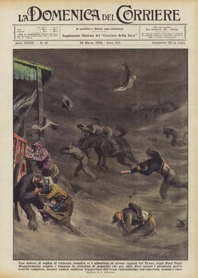 Une tempête de sable d