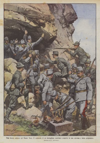 Une bonne capture sur le Monte Nero, le commandement d