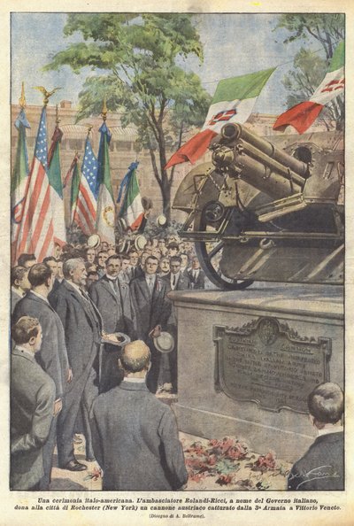 Une cérémonie italo-américaine - Achille Beltrame