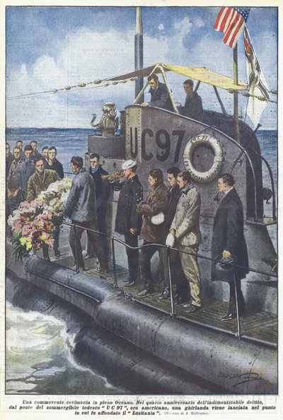 Une cérémonie émouvante en plein océan - Achille Beltrame