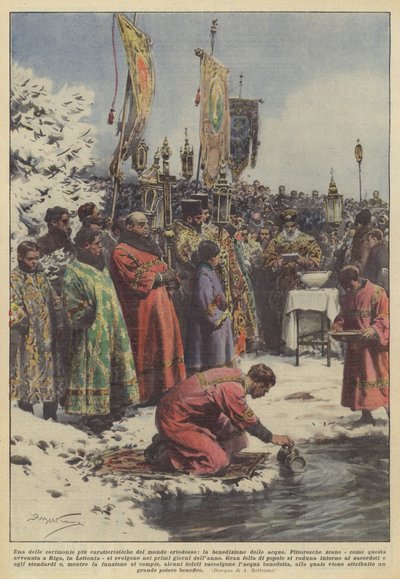 Une des cérémonies les plus caractéristiques du monde orthodoxe, la bénédiction des eaux - Achille Beltrame