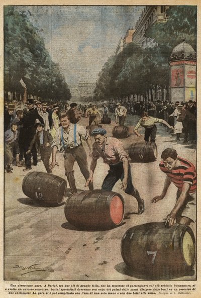 Une course amusante - Achille Beltrame
