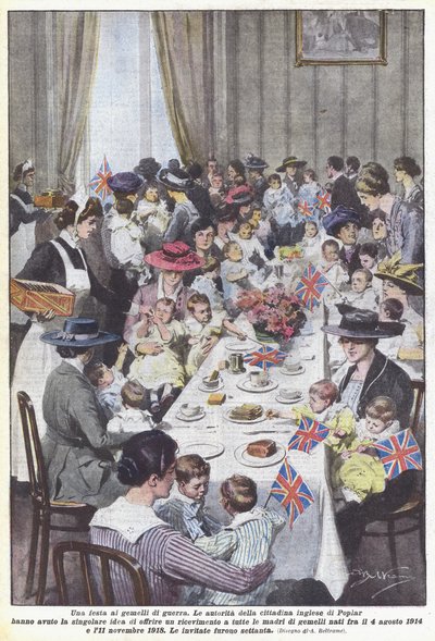 Une fête pour les jumeaux de guerre - Achille Beltrame