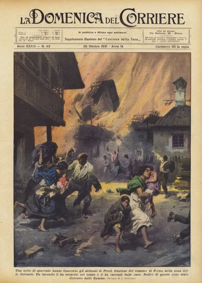 Une nuit de frayeur pour les habitants de Pecol, une fraction de la commune de Forno - Achille Beltrame