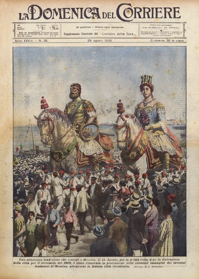 Une tradition pittoresque qui renaît à Messine - Achille Beltrame