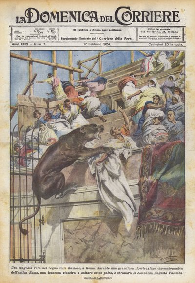Une véritable tragédie dans le royaume de la fiction, à Rome - Achille Beltrame