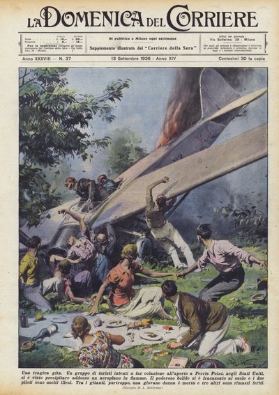 Une excursion tragique - Achille Beltrame