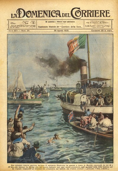 Une victoire sportive triomphale italienne - Achille Beltrame