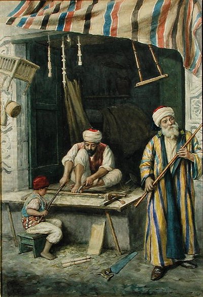 Charpentiers Arabes, c.1875 - Achille Buzzi