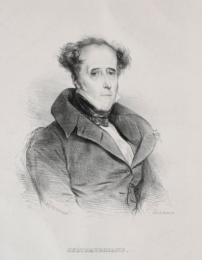 François René Auguste Vicomte de Chateaubriand - Achille Devéria