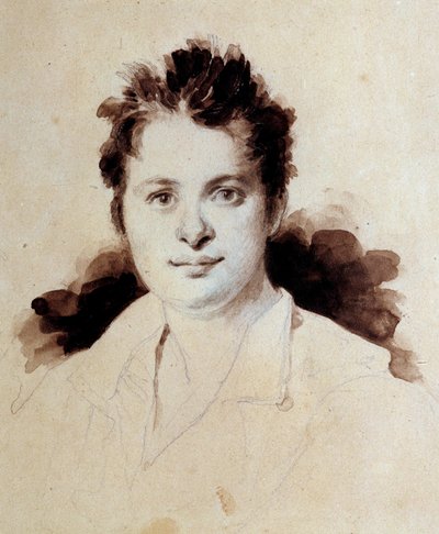 Portrait du jeune écrivain français Honoré de Balzac (1799-1850) - Achille Devéria