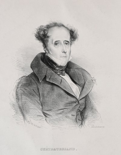 François René Auguste Vicomte de Chateaubriand - Achille Devéria