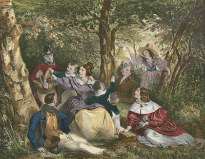 La Partie de Campagne - Achille Devéria