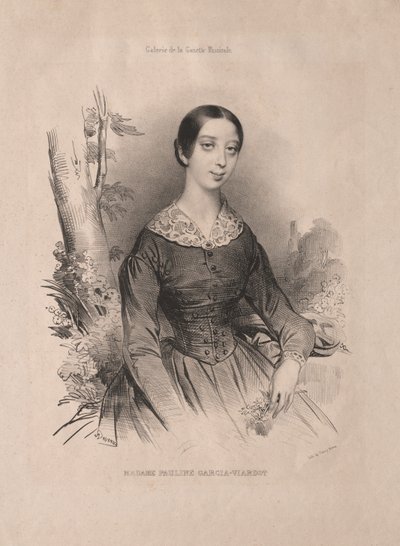Madame Pauline Garcia-Viardot - Achille Devéria