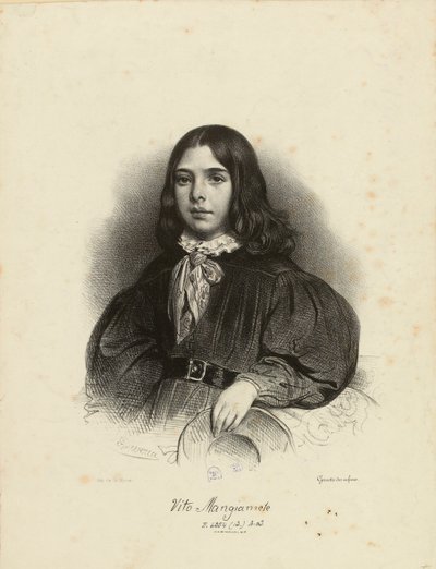 Portrait de Vito Mangiamele 1827-1897, 1839 - Achille Devéria