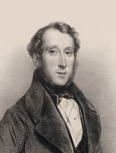 Portrait du pianiste et compositeur George Alexander Osborne 1806-1893, 1850 - Achille Devéria