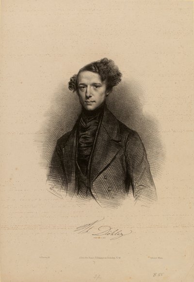 Portrait du compositeur Theodor Döhler 1814-1856 - Achille Devéria