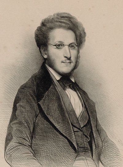 Portrait du violoniste et compositeur Heinrich Panofka 1807-1887, 1840 - Achille Devéria