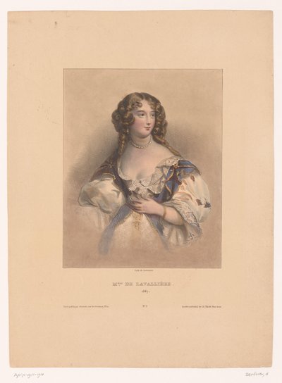 Portrait de Louise de La Vallière - Achille Devéria