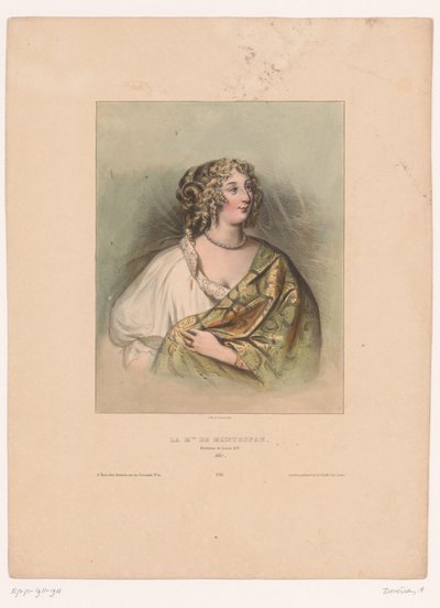 Portrait de Madame de Montespan - Achille Devéria