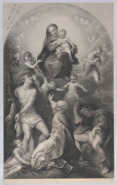 La Madone de Saint Sébastien, avec la Vierge et l