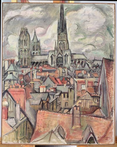 Toits et la Cathédrale de Rouen - Achille Emile Othon Friesz
