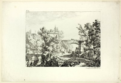 Paysage, planche IV - Achille Etna Michallon
