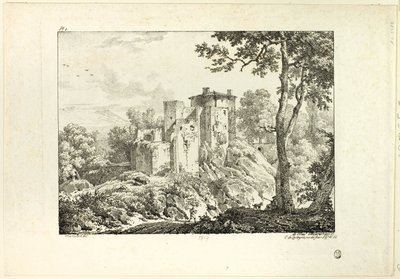 Paysage, planche I - Achille Etna Michallon