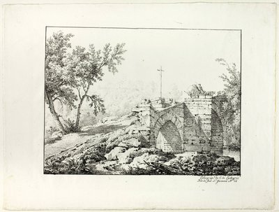 Paysage avec pont - Achille Etna Michallon