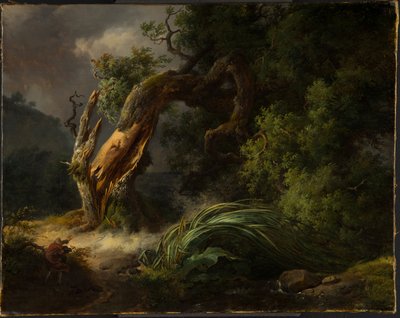 Le chene et le roseau - Achille Etna Michallon