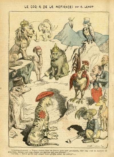 Illustration par Achille Lemot (1846-1909) dans Le Pèlerin - Achille Lemot