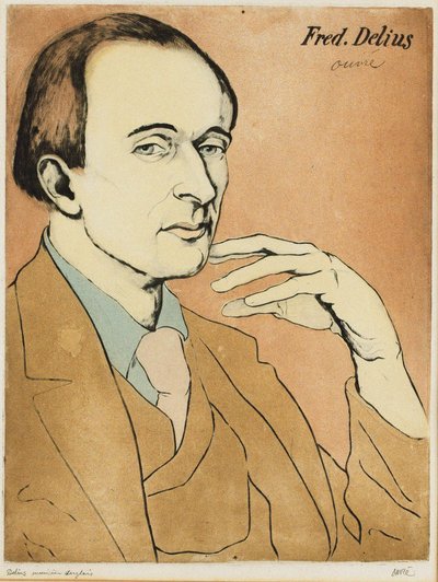 Portrait du compositeur Frederick Delius - Achille Ouvré