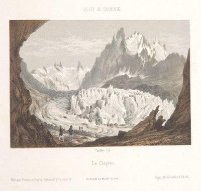 Vue sur le glacier Mer-de-Glace près de Les Bois et Les Tines
Claciers des Bois, depuis les Tines
Souvenir de Chamonix-Mont-Blanc (titre de la série)
Musée du Mont-Blanc (titre de la série) - Ad. Cuvillier