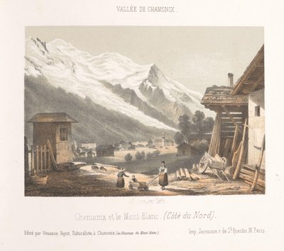 Vue de la vallée de Chamonix depuis le col Les Montées
Entrée de la Vallée de Chamonix aux Montées (titre sur l