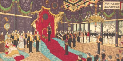 Vue de la promulgation de la Constitution de l