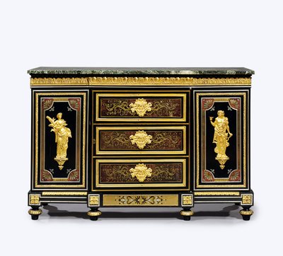 Cabinet latéral en marqueterie boulle avec montures en or moulu, fin Louis XVI - Adam (attr. to) Weisweiler