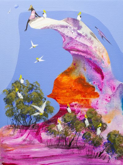 Perchoir coloré pour cacatoès - Adam Bogusz