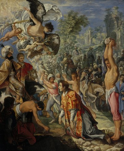 La lapidation de saint Étienne - Adam Elsheimer