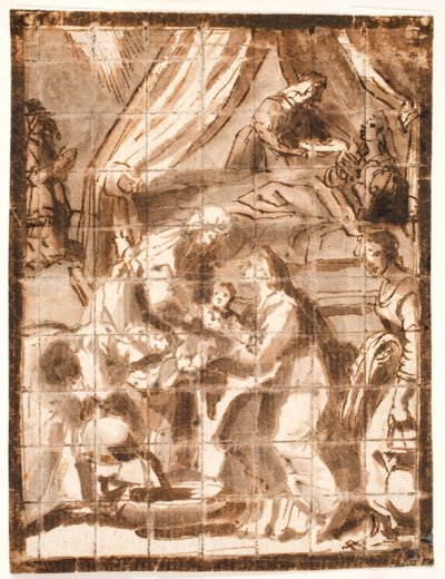 La naissance de la Vierge Marie - Adam Elsheimer
