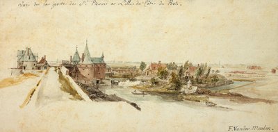 Vue de la Porte Saint-Pierre à Lille - Adam Frans van der Meulen