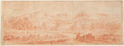 Troupes françaises devant Salins et les collines environnantes - Adam Frans van der Meulen